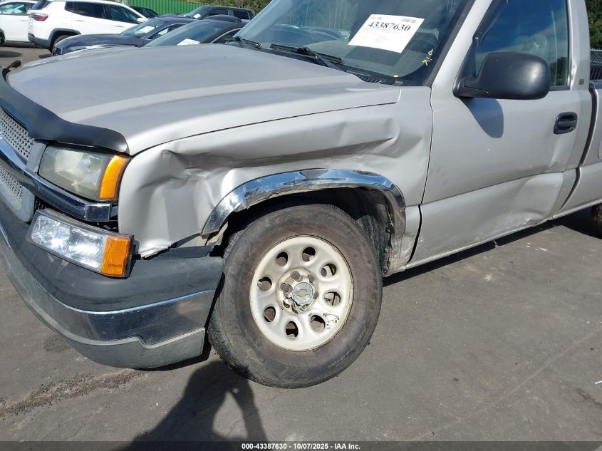 2005 Chevrolet Silverado 1500 Work Truck VIN: 1GCEK14V95Z161168 Lot: 43387630