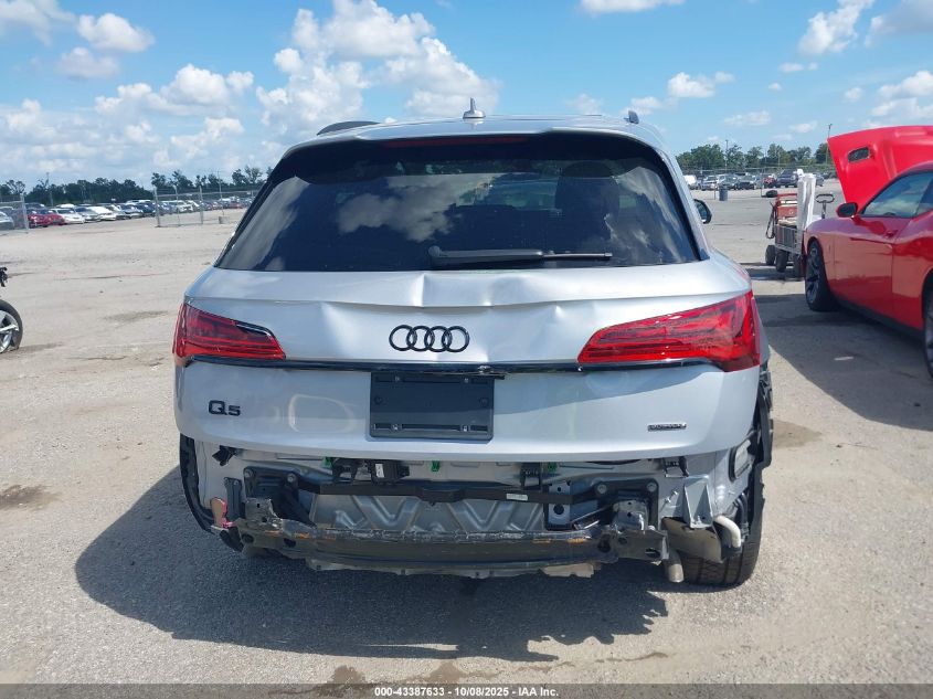 2022 Audi Q5 Premium Plus 45 Tfsi S Line Quattro S Tronic VIN: WA1EAAFY3N2044702 Lot: 43387633