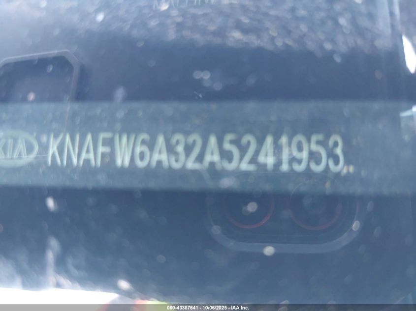 2010 Kia Forte Koup Sx VIN: KNAFW6A32A5241953 Lot: 43387641