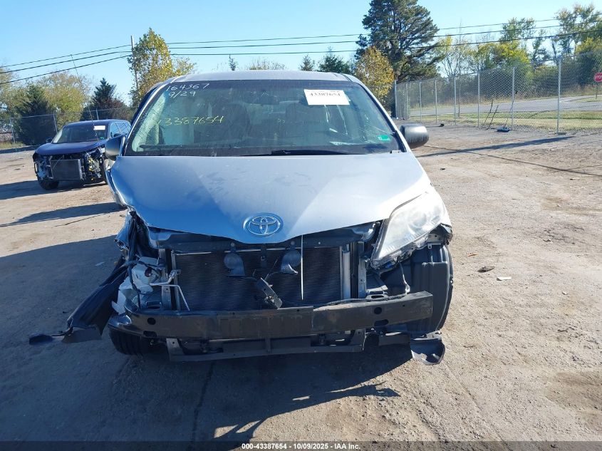 2014 Toyota Sienna L V6 7 Passenger VIN: 5TDZK3DC5ES506922 Lot: 43387654