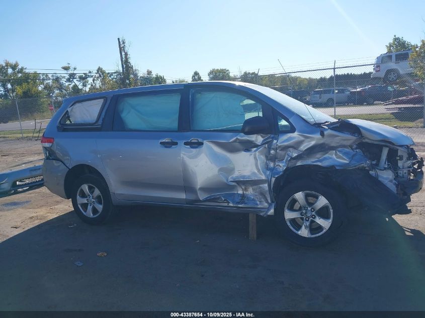 2014 Toyota Sienna L V6 7 Passenger VIN: 5TDZK3DC5ES506922 Lot: 43387654