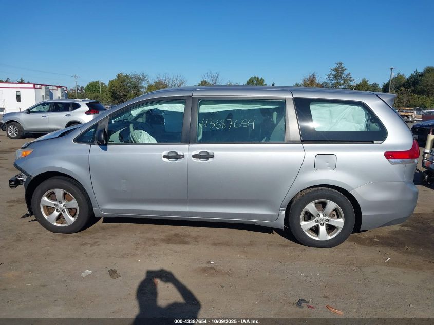 2014 Toyota Sienna L V6 7 Passenger VIN: 5TDZK3DC5ES506922 Lot: 43387654