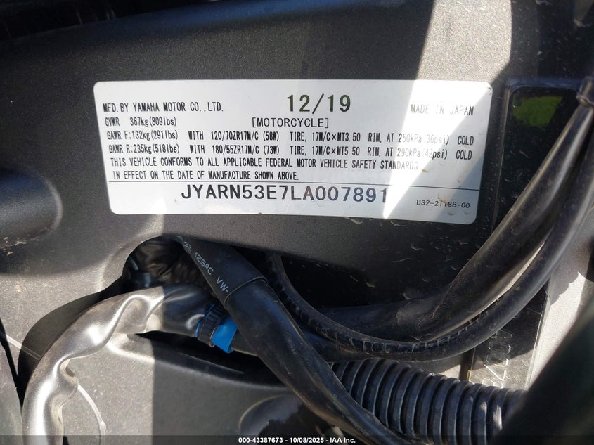 2020 YAMAHA MT09 - JYARN53E7LA007891