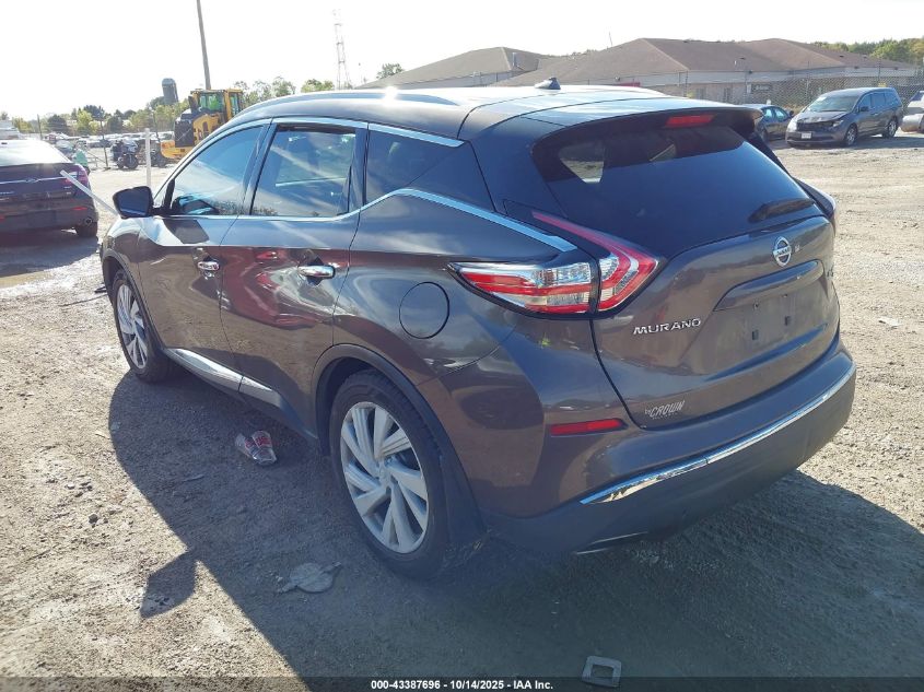 2015 NISSAN MURANO PLATINUM 5N1AZ2MH5FN213443
