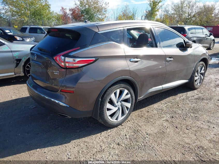 2015 NISSAN MURANO PLATINUM 5N1AZ2MH5FN213443