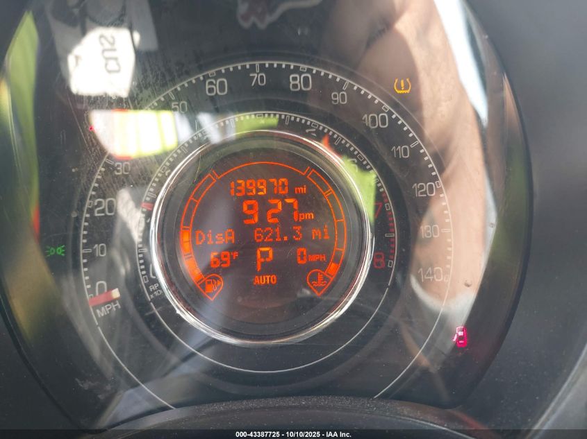 2013 Fiat 500 Sport Cattiva VIN: 3C3CFFBR9DT744591 Lot: 43387725