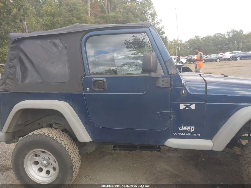 2004 Jeep Wrangler X VIN: 1J4FA39S94P713399 Lot: 43387799