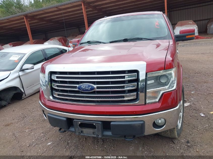 2013 Ford F-150 Lariat VIN: 1FTFW1EF5DFA56904 Lot: 43387866