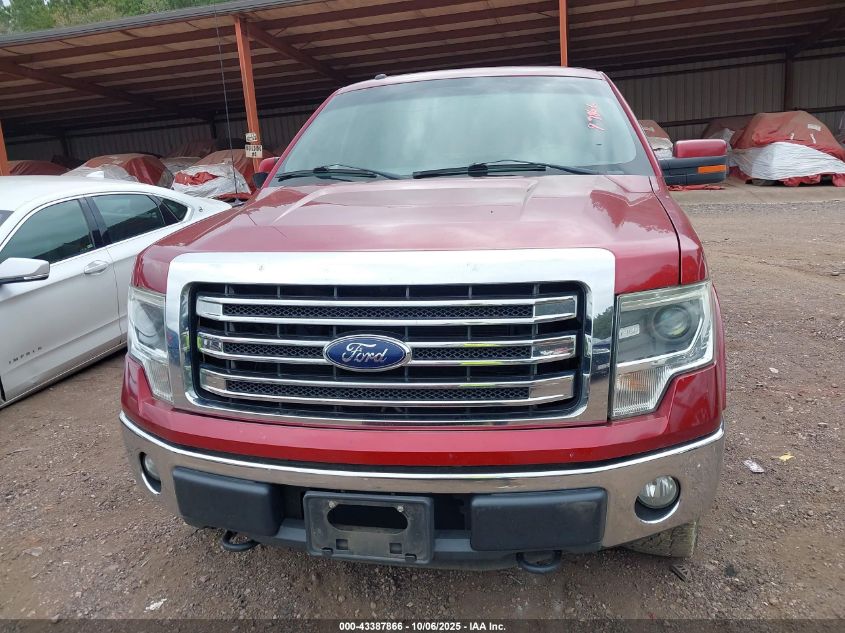 2013 Ford F-150 Lariat VIN: 1FTFW1EF5DFA56904 Lot: 43387866