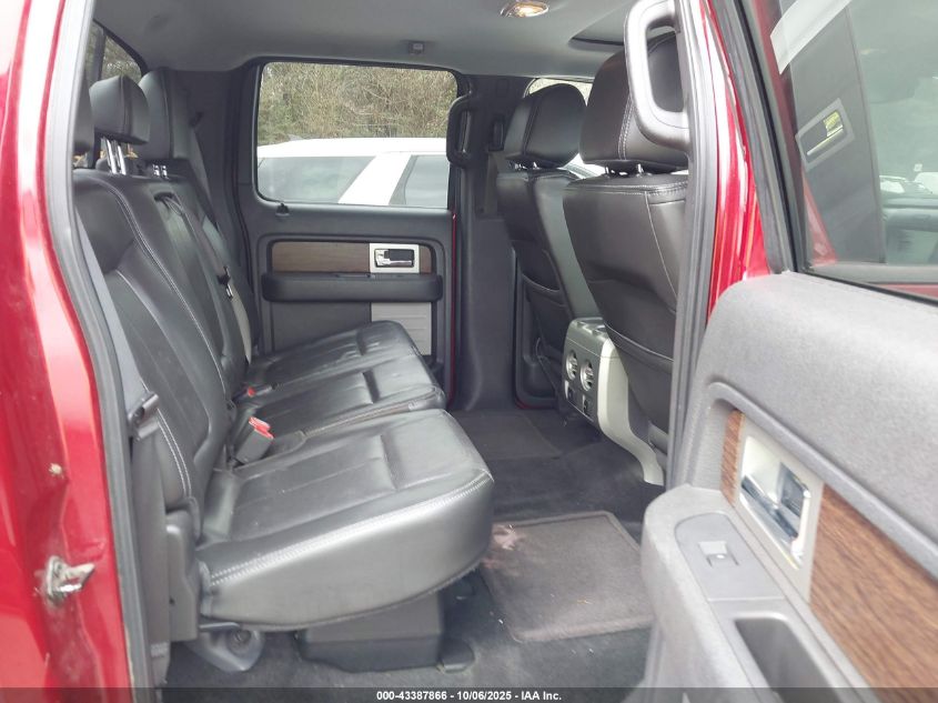 2013 Ford F-150 Lariat VIN: 1FTFW1EF5DFA56904 Lot: 43387866