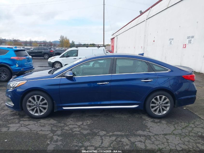 2017 Hyundai Sonata Limited VIN: 5NPE34AFXHH481090 Lot: 43387962