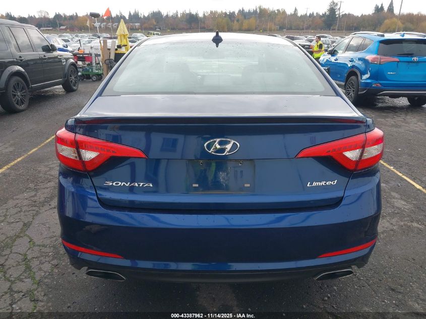 2017 Hyundai Sonata Limited VIN: 5NPE34AFXHH481090 Lot: 43387962