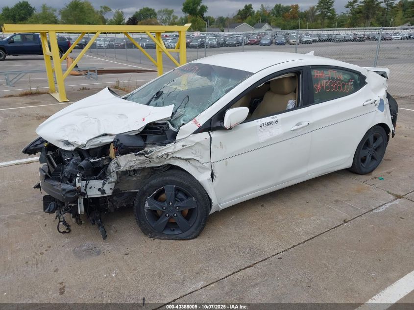 2012 Hyundai Elantra Gls VIN: 5NPDH4AE0CH105074 Lot: 43388005