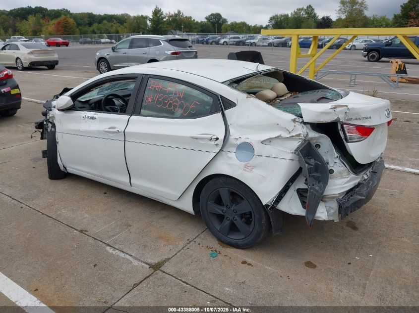 2012 Hyundai Elantra Gls VIN: 5NPDH4AE0CH105074 Lot: 43388005