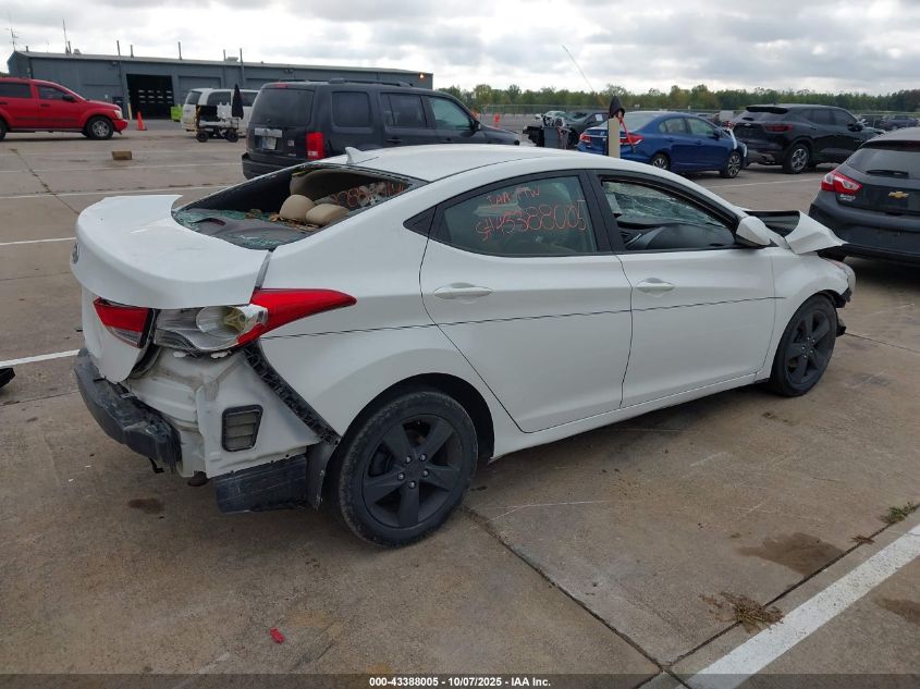 2012 Hyundai Elantra Gls VIN: 5NPDH4AE0CH105074 Lot: 43388005