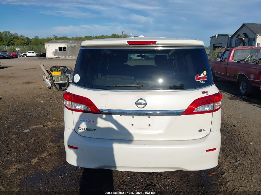 2014 Nissan Quest Sv VIN: JN8AE2KP9E9107289 Lot: 43388044