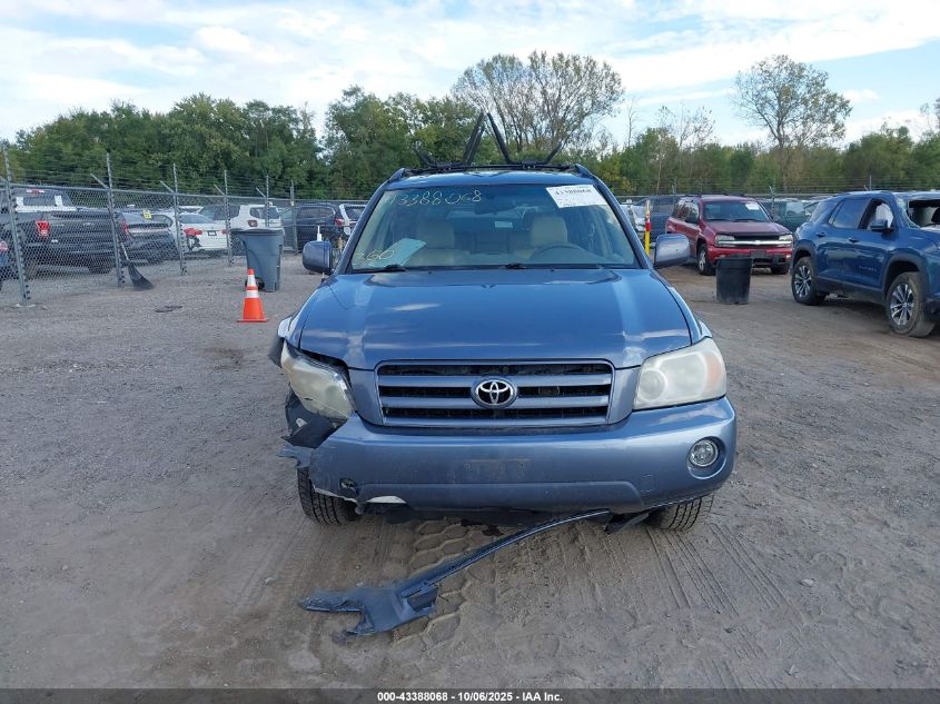 2007 Toyota Highlander V6 VIN: JTEHP21A270231408 Lot: 43388068