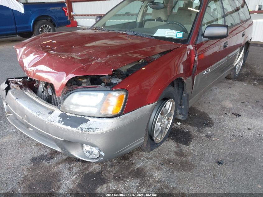 2004 Subaru Outback VIN: 4S3BH675147627082 Lot: 43388069