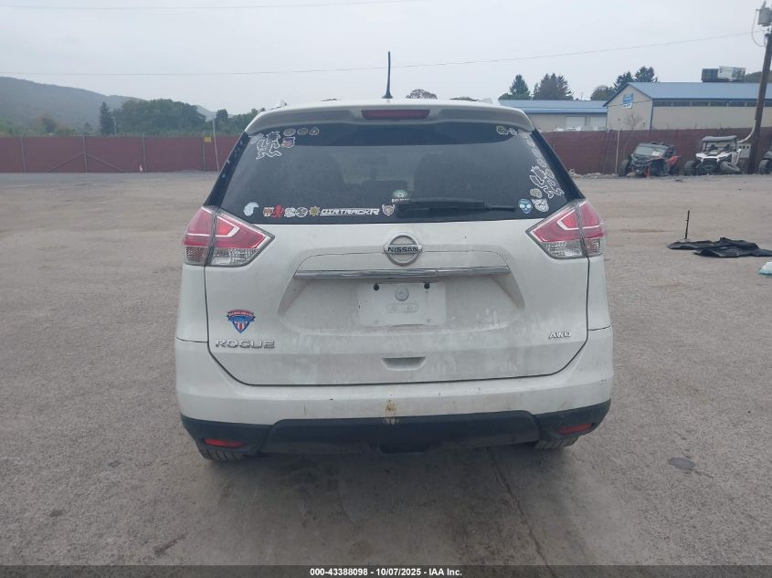 2016 Nissan Rogue S VIN: KNMAT2MV8GP706700 Lot: 43388098