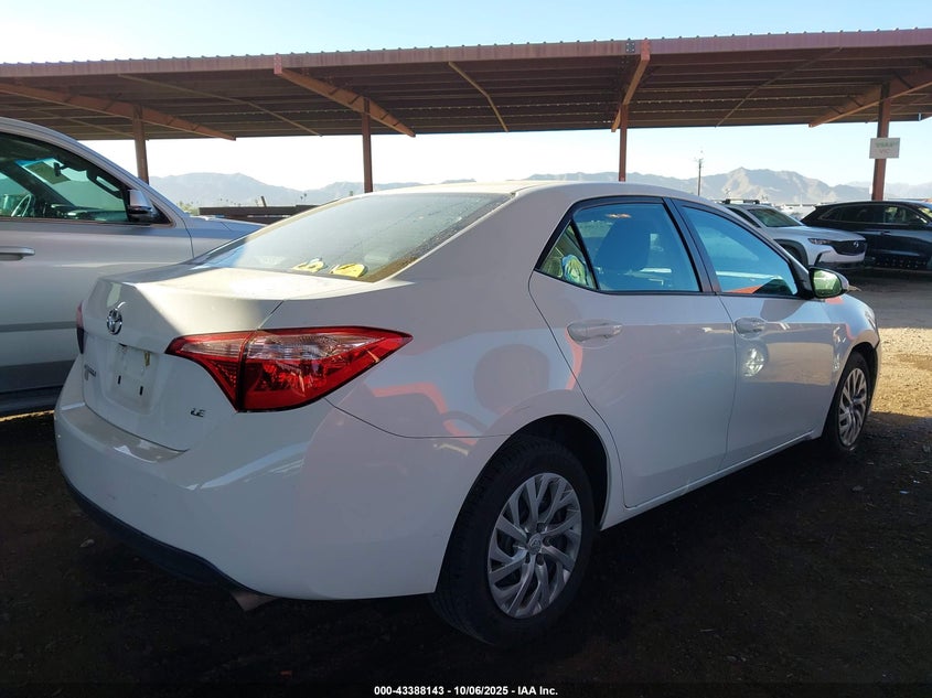 2018 TOYOTA COROLLA LE 2T1BURHE0JC052608