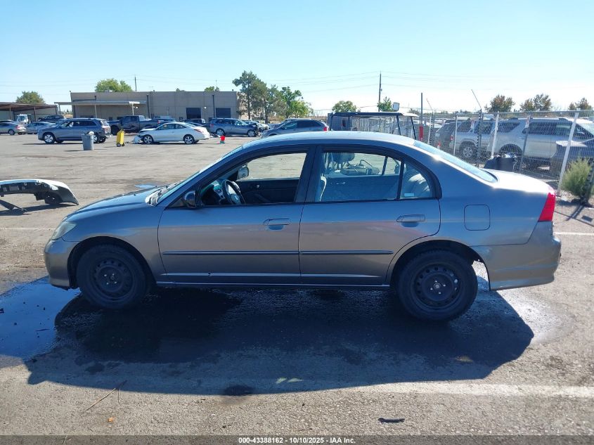 2005 Honda Civic Lx VIN: 2HGES15545H514688 Lot: 43388162