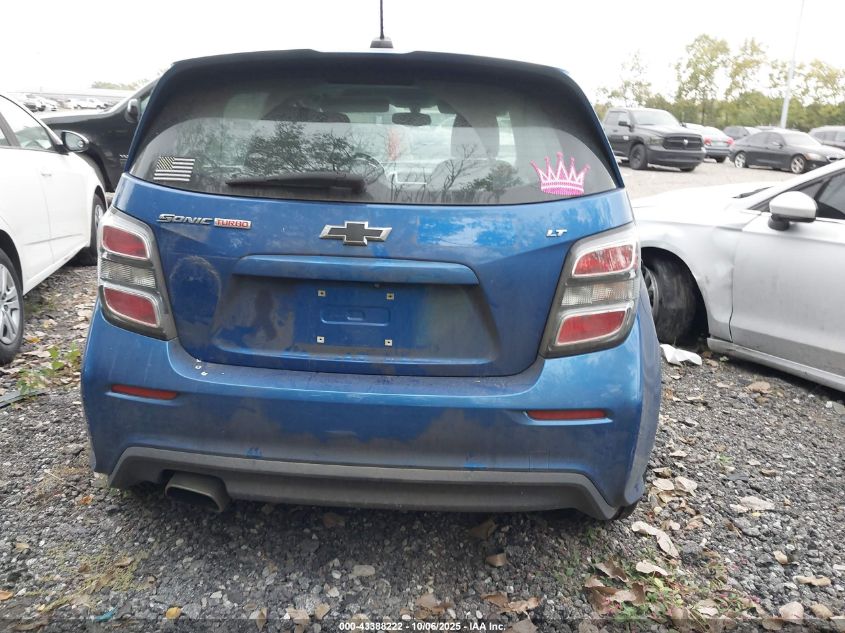 2018 Chevrolet Sonic Lt Auto VIN: 1G1JD6SB3J4102910 Lot: 43388222