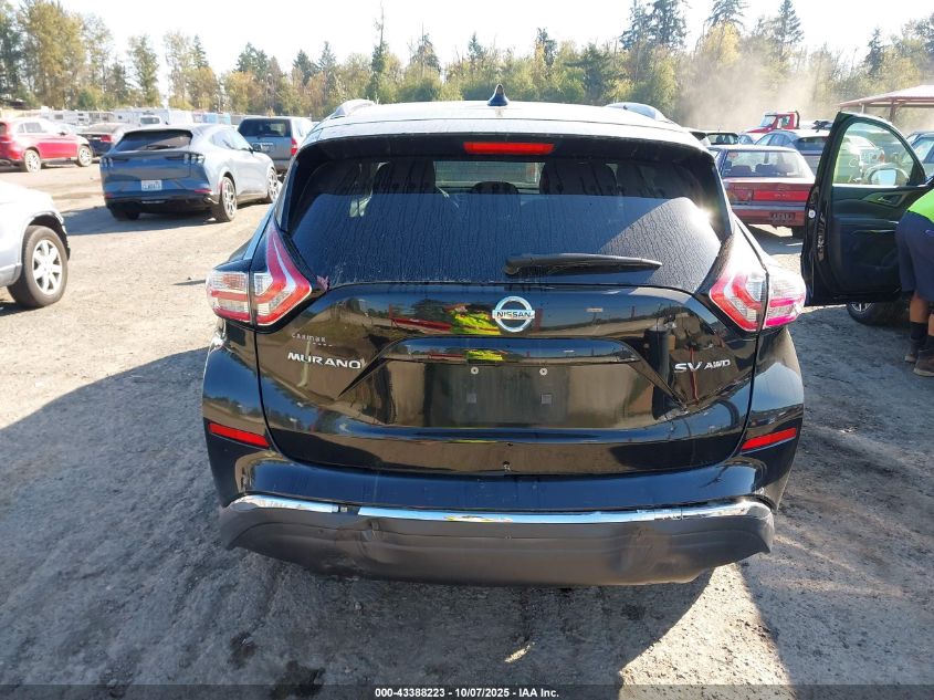 2017 Nissan Murano Sv VIN: 5N1AZ2MHXHN113342 Lot: 43388223