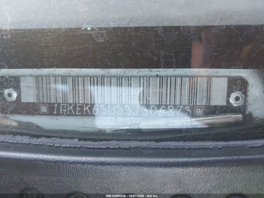 2003 GMC Yukon Denali VIN: 1GKEK63U33J306873 Lot: 43388238