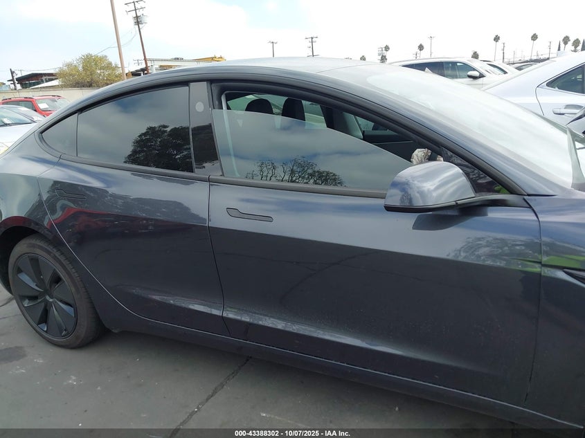 2025 Tesla Model 3 Long Range Rear-Wheel Drive VIN: 5YJ3E1EA1SF016900 Lot: 43388302