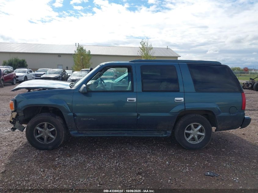 2000 GMC Yukon Denali VIN: 1GKEK13R6YR137245 Lot: 43388310