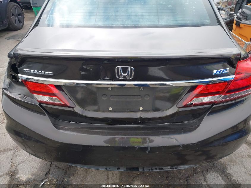 2013 Honda Civic Hf VIN: 2HGFB2F6XDH533522 Lot: 43388337