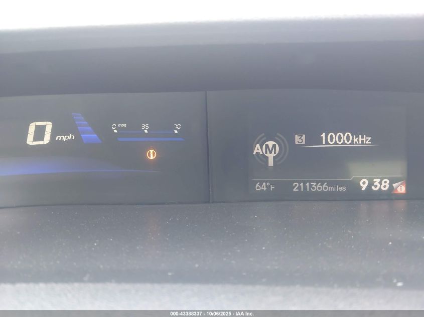 2013 Honda Civic Hf VIN: 2HGFB2F6XDH533522 Lot: 43388337