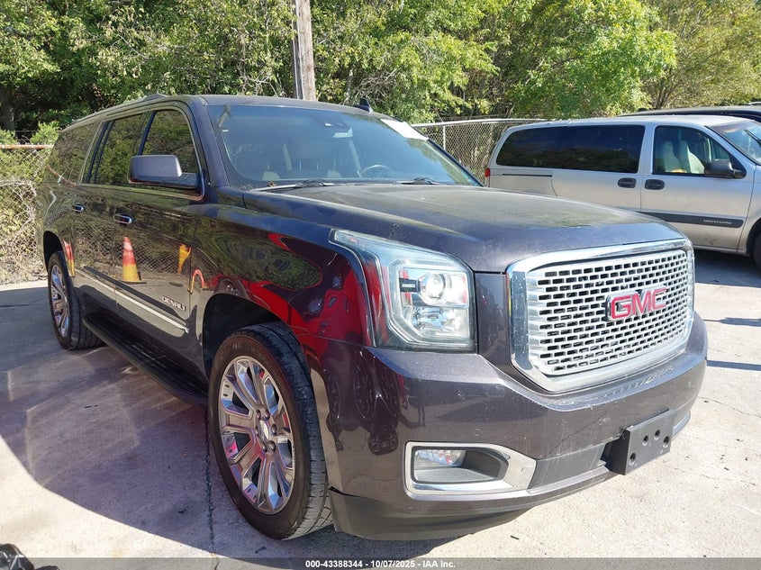 2015 GMC Yukon Xl 1500 Denali grey suv gasoline 1GKS2JKJ5FR719302 photo #1