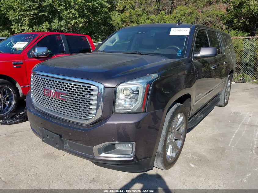 2015 GMC Yukon Xl 1500 Denali grey suv gasoline 1GKS2JKJ5FR719302 photo #3