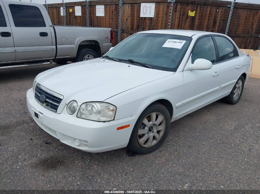 2005 Kia Optima Ex V6/Lx V6 VIN: KNAGD128855412251 Lot: 43388390