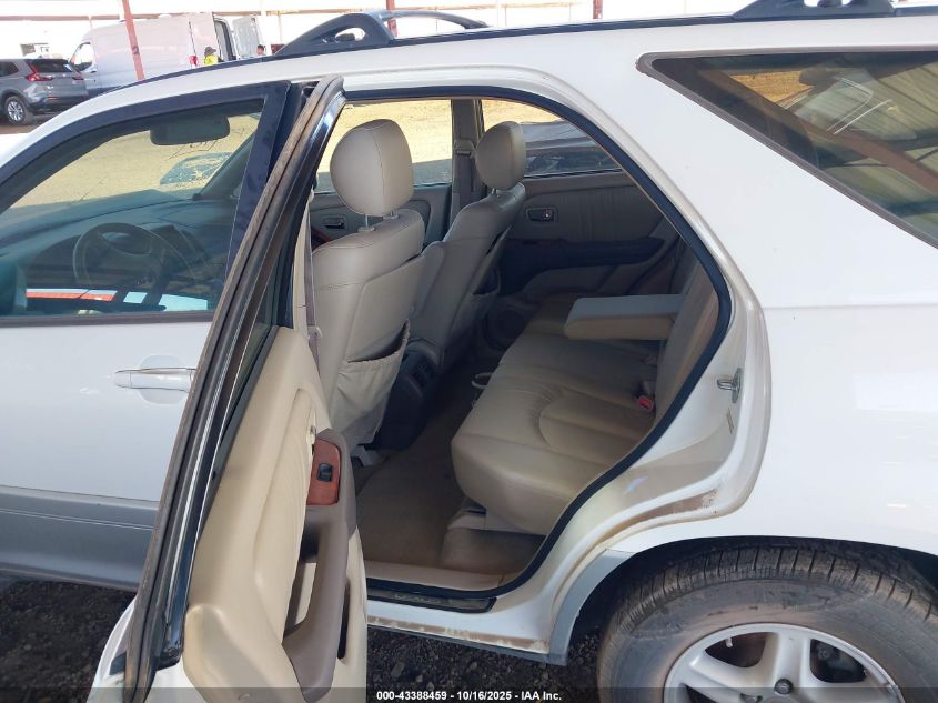 2001 Lexus Rx 300 VIN: JTJHF10U710176973 Lot: 43388459