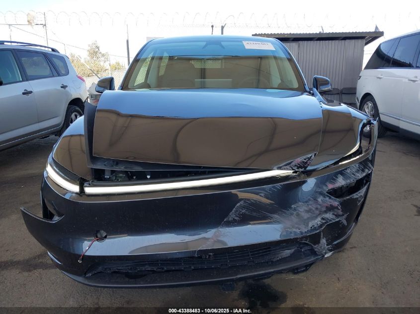 2026 Tesla Model Y Long Range Dual Motor All-Wheel Drive VIN: 7SAYGDED5TF443643 Lot: 43388483