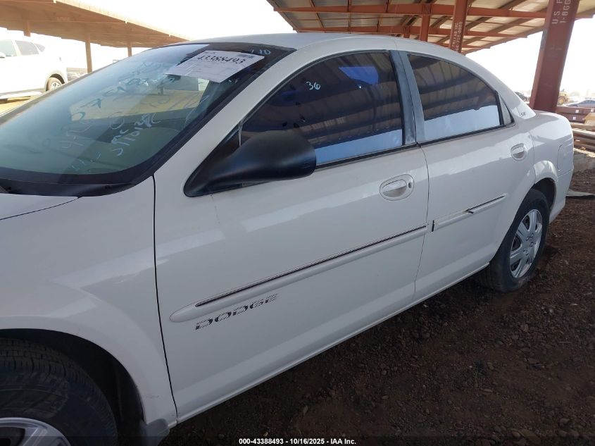 2001 Dodge Stratus Se VIN: 1B3EJ46X91N660798 Lot: 43388493