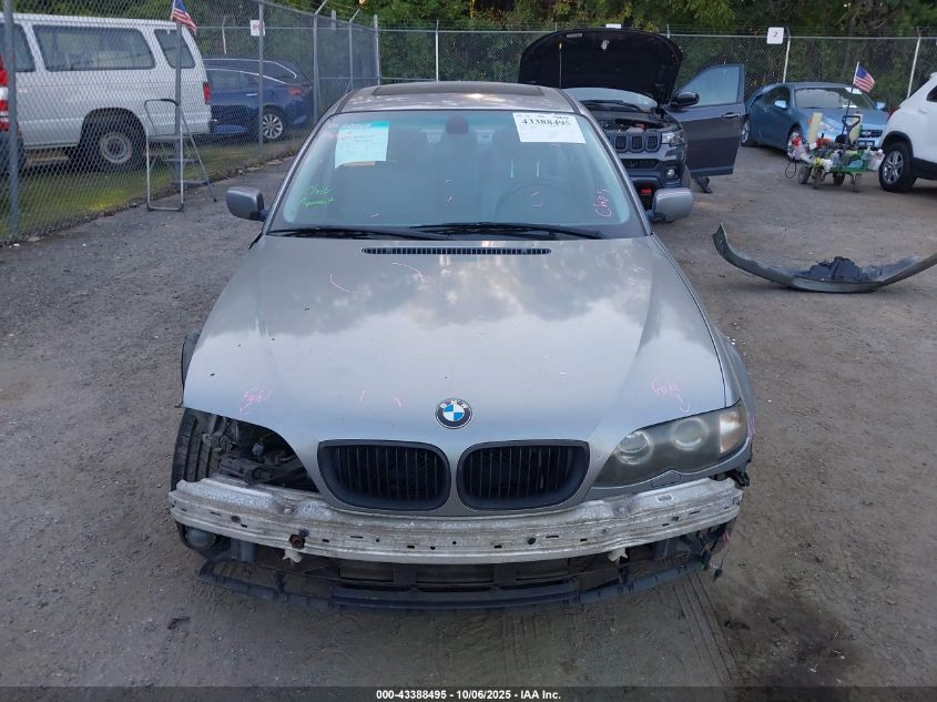 2004 BMW 325I VIN: WBAET37474NJ44870 Lot: 43388495