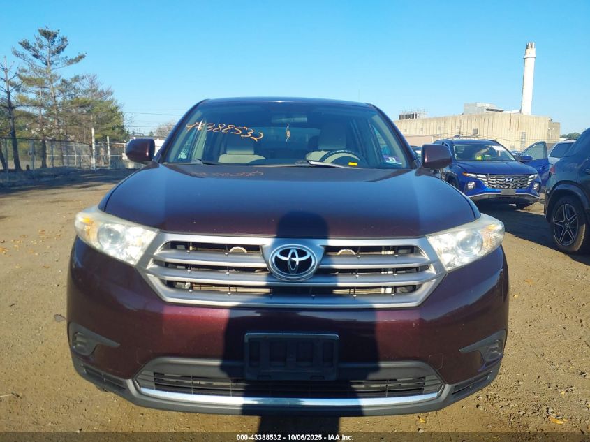 2013 Toyota Highlander VIN: 5TDZA3EH5DS035995 Lot: 43388532