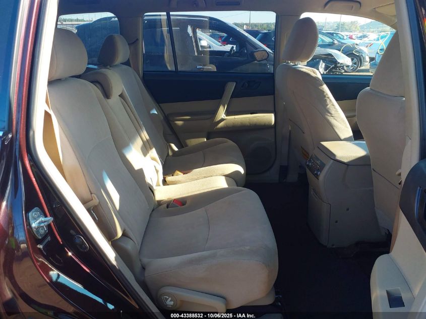 2013 Toyota Highlander VIN: 5TDZA3EH5DS035995 Lot: 43388532