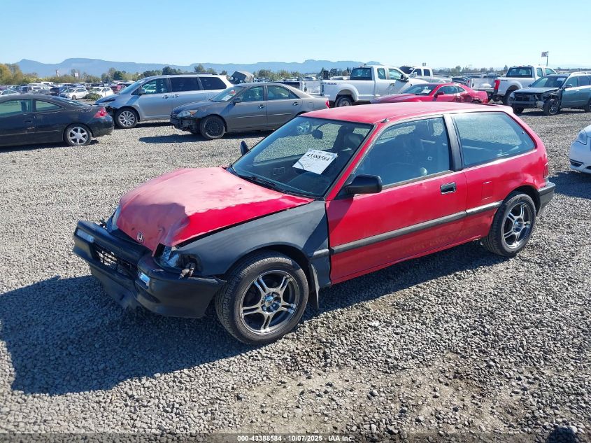 2HGED6341MH506001 1991 HONDA CIVIC photo no. 2