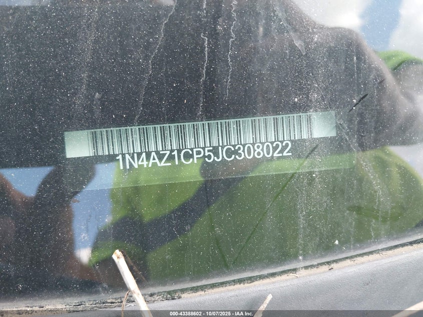 2018 Nissan Leaf Sv VIN: 1N4AZ1CP5JC308022 Lot: 43388602