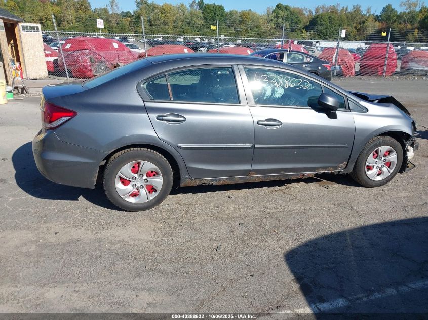 2013 Honda Civic Lx VIN: 19XFB2E56DE034123 Lot: 43388632