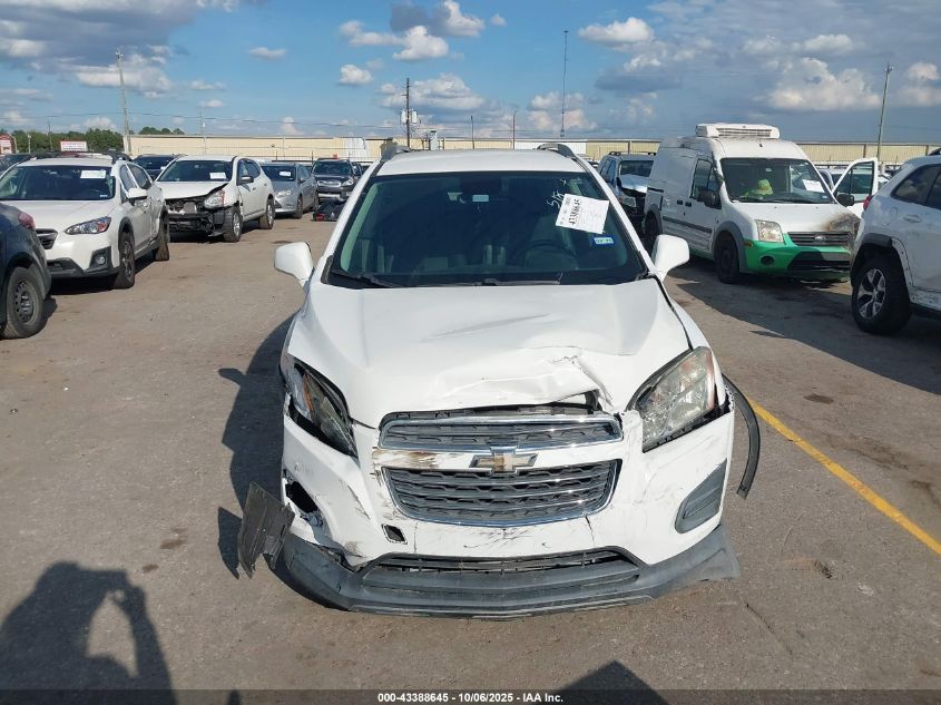 2016 Chevrolet Trax Lt VIN: 3GNCJLSB4GL265227 Lot: 43388645