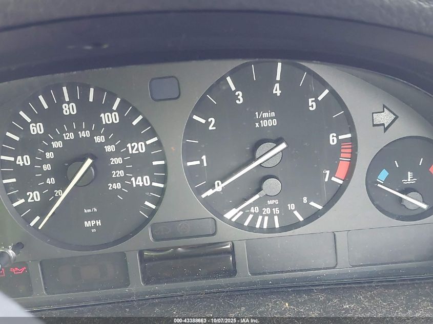 1998 BMW 528I VIN: WBADD6327WBW30937 Lot: 43388663