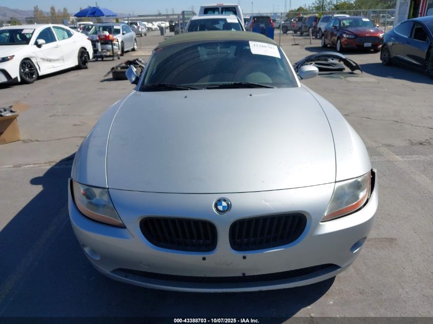 2003 BMW Z4 3.0I VIN: 4USBT53433LU05066 Lot: 43388703
