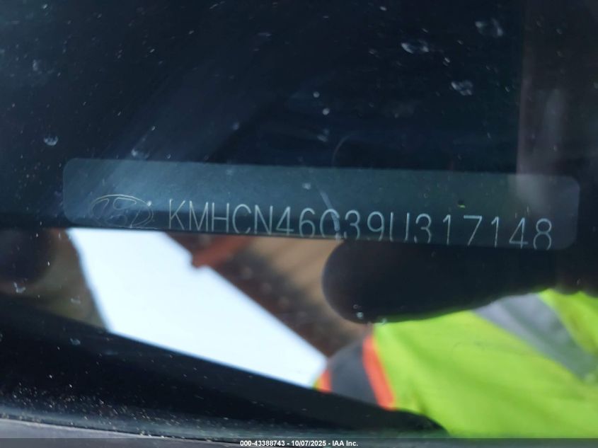 2009 Hyundai Accent Gls VIN: KMHCN46C39U317148 Lot: 43388743