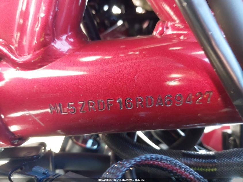 2024 Kawasaki Zr900 F VIN: ML5ZRDF16RDA69427 Lot: 43388766