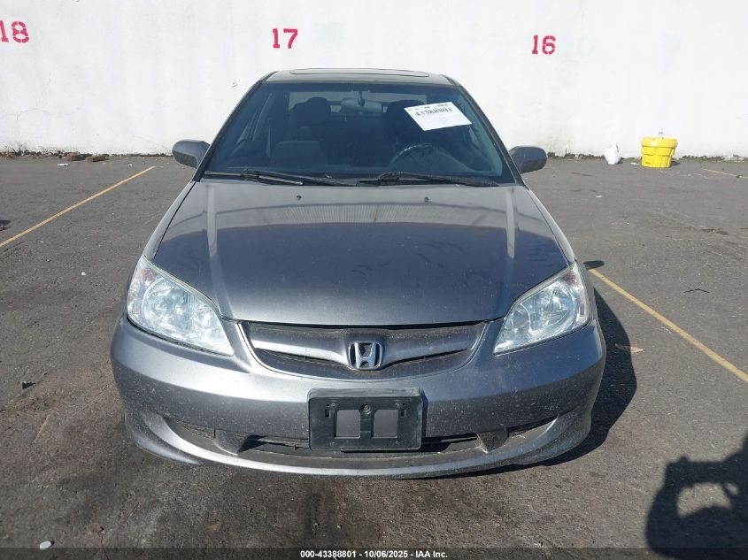 2005 Honda Civic Ex VIN: 1HGEM21925L077690 Lot: 43388801